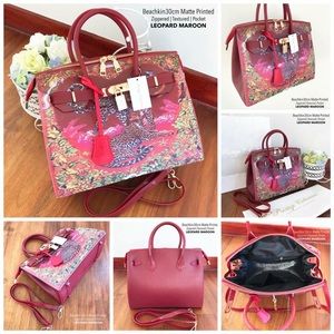 Beachkin LEOPARD MAROON Purse 👜